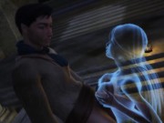 Sex with a ghost girl. Penis funny enters the transparent body | Anime porno 7/16