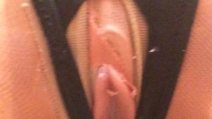 Coño de silicona de Bela (peepshow, máscara femenina, máscara, pantimedias, trans, transformación, crossdress)