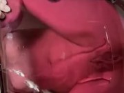 Peeing on my pink glas chair  15/16