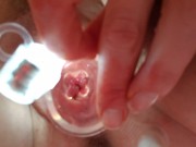 Look At My Vagina. Close Up Speculum Play 7/16