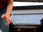 Smoking in my pop up 2/16