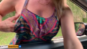 Real Amateur Public Quick Sex on the Car !!!