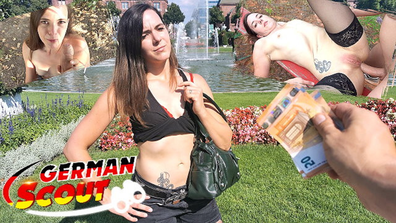 GERMAN SCOUT - ORGASMO ANAL REAL SEXO AL AIRE LIBRE PARA MINI TETAS CHICA  MINA EN CASTING CALLEJERO