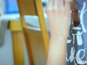 Glory Hole - Blowjob and Handjob to Orgasm on her boobs 2/16