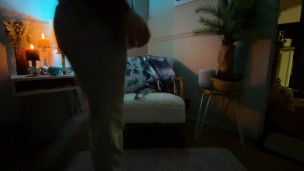 Eddie De Luca Candlight Jerk Off and Cum