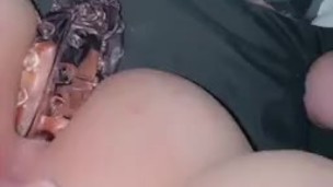 having fun with anal dildo 