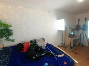 Lesbi couple girls have hitachi sex with straightjacket and latex, bdsm fetish hot 4k video 14/16