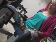 Risky PUSSY n BUTT PLUG Flashing at Public GYM# Special SEXY Leggings # Part 2 10/16