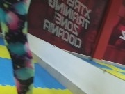 Risky PUSSY n BUTT PLUG Flashing at Public GYM# Special SEXY Leggings # Part 2 11/16