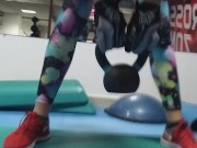 Risky PUSSY n BUTT PLUG Flashing at Public GYM# Special SEXY Leggings # Part 2 3/16