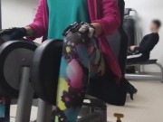Risky PUSSY n BUTT PLUG Flashing at Public GYM# Special SEXY Leggings # Part 2 8/16