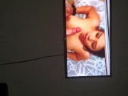 Big tit PAWG milf sucks cock while man watches pornhub 9/16