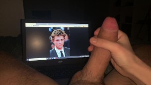Jerk off on Robert Pattinson and cum