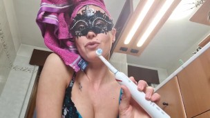 Be my toilette slave till I brush my teeth. You don't deserve nothing else. POV
