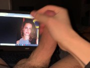 Jerk off on kristen stewart with explode sperm