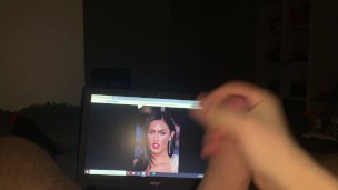 Jerk off on Magan Fox with cumming