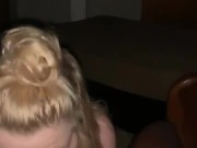 passionate blowjob from pretty teen