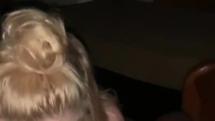 passionate blowjob from pretty teen