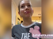 Behind the scenes porn vlog of lactation wrinkly soles foot fetish small penis humiliation virgin JOI and more... - Lelu Love 3/16