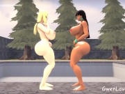 Chell & Tsunade - Frienship Dance (SFM Animation).(HD)