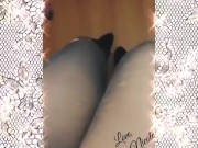 Rubbing my pussy while I wait for my date. Pantyhose and boots 8/16