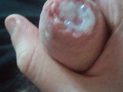 Wanking Uncircumcised Cock till it CUMS! (Heavy Breathing)