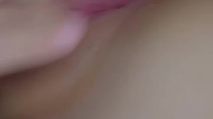 Playing with my tight pink pussy