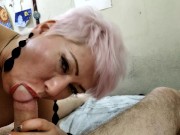 Two dildos in both holes, spouse's cock, closeup pussy and juicy creampie of Russian MILF ... 5/16