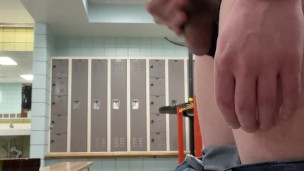 Locker Room Jerk And Cum [PREVIEW]