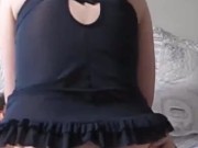 Snapchat teen rides cock cowgirl style during lockdown ending in creampie 