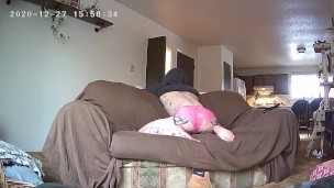 Boy in pink panties twerk