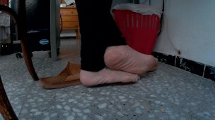 Look at my sexy feet while I'm sitting!! Enjoy it!!
