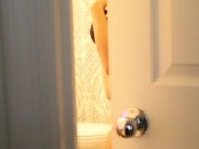 Peeping Tom Watches Olivia In The Bathroom 13/16