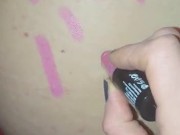 Femdom , this is how my bitch train . Obey !! Kikn : PinkyDesire 12/16