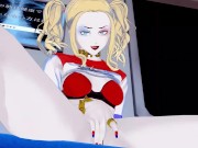 Harley Quinn fingers herself on a crowded subway dc Comics Hentai.