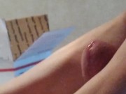 First recorded footjob, cumshot on feet 7/16