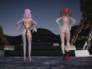 MMD R18+ Demon Misaka 4.0 And Kuroko Chocolate Cream Portal Island 1179 16/16
