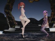 MMD R18+ Demon Misaka 4.0 And Kuroko Chocolate Cream Portal Island 1179 3/16