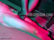 Tall Curvy Goth FemDom Full Weight Trampling & Foot Smothering in Stockings - Princess Poison 16/16