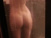 Spy my horny step sister and then fuck her 1/16