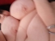 Solo couch quickie for bbw milf