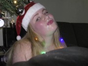 Meliss the little christmas slut wants more snow on her face 16/16