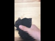 のパンツに大量射精　オナニー　下着　　ぶっかけ
