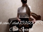 I dance in a short mini skirt and stockings and show my little panties 3/16