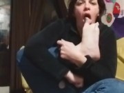 She catches you watching her feet and decides to tease you 11/16