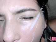 Fodendo a putinha Brasileira e gozando na boca e no rostinho lindo dela . 15/16