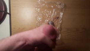 Cumming on & Eating a Weed Brownie