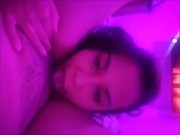 eating babe under the soft pink light 2/16