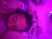 eating babe under the soft pink light 4/16