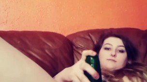Playing with a Fat Cucumber and cumming Twice!